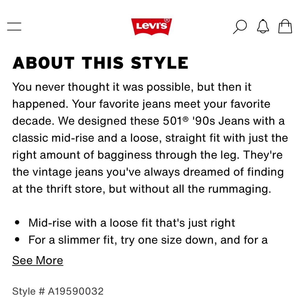 Levi's Women's Straight Leg White Jeans - Picture 10 of 10